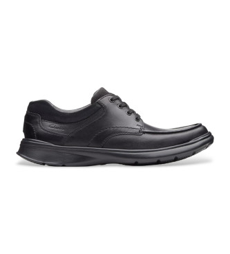 Clarks para hombre. 26137385 Zapatos de piel Cotrell Edge negro (41), Plano, Cordones, Casual