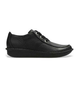 Clarks para mujer. 20306639 Zapatos de piel Funny Dream negro (41.5), 1 a 3cm, Cordones, Casual