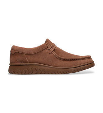 Clarks para hombre. 26184953 Zapatos de piel RelaxLite Low marrón (46), Plano, Cordones, Casual