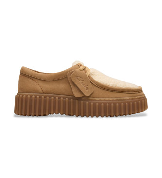 Clarks para mujer. 26179114 Zapatos de Piel Torhill Bee marrón (38), 3 a 5cm, Cordones, Casual, Clarks outlet 2024.