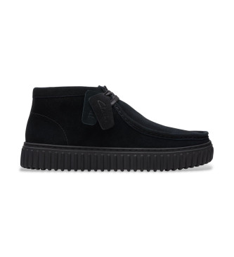 Clarks para hombre. 26173664 Zapatos de Piel Torhill Hi negro (45), Plano, Cordones, Casual