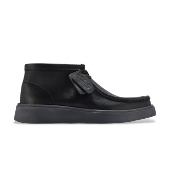 Clarks para hombre. 26183440 Zapatos de Piel Torview Hi negro (44), Plano, Cordones, Casual