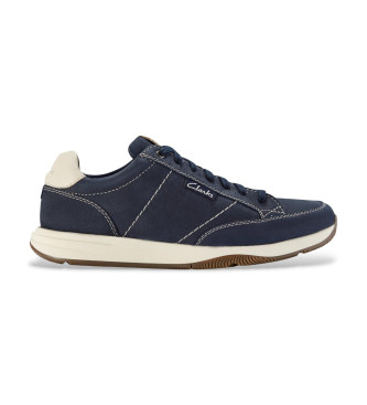 Clarks para hombre. 26184716 Zapatos de piel Townview Lace marino (40), Plano, Cordones, Casual