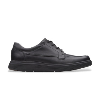 Clarks para hombre. 26136984 Zapatos de piel Un Abode Ease negro (40), Plano, Cordones, Casual