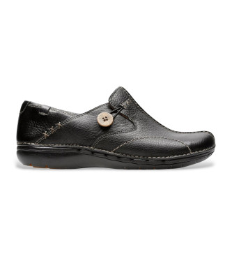 Clarks para mujer. 20312837 Zapatos de piel Un Loop negro (38), 3 a 5cm, Ninguno, Casual