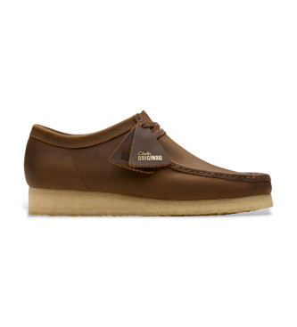 Clarks para hombre. 26156605 Zapatos de Piel Walabee marrón (10.5), Plano, Cordones, Casual