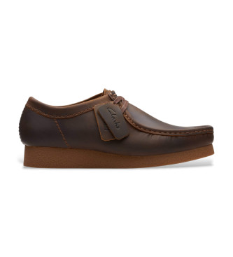 Clarks para hombre. 26172819 Zapatos de Piel Wallabee Evo marrón (44), Plano, 1 a 3cm, Cordones, Casual