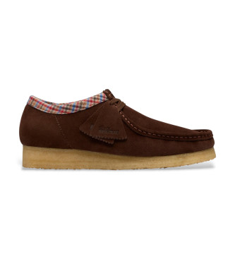 Clarks para hombre. 26182769 Zapatos de Piel Wallabee marrón (41), Plano, Ante, Cordones, Casual