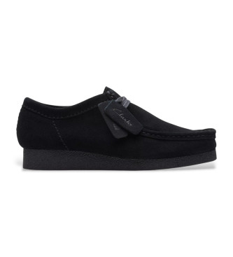 Clarks para hombre. 26172820 Zapatos de piel WallabeeEVO negro (41), 1 a 3cm, Ante, Cordones, Casual