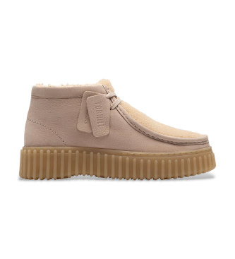 Clarks para mujer. 26182914 Zapatos de Piel Torhill Moss beige (37), Plano, Cordones, Casual
