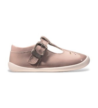 Clarks para niño. 26143463 Zapatos Roamer Star T rosa (4 = 20,5), Plano, Hebilla, Casual, moda infantil