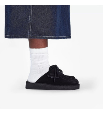 Clarks para mulher. 26181109 Socas de couro DSRTNomad preto (39), Plano, Camurça, Nenhum, Casual