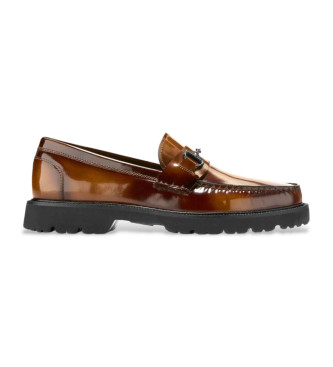Cole Haan para homem. C39134 American Classics Bit Loafer mocassins em pele castanhos (43), Couro, Marrom, Plano, Nenhum, Casual, Clássico