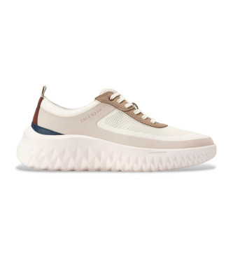 Cole Haan para homem. C40797 Ténis Zerogrand em pele bege (44), Couro, Plano, Cordão, Casual