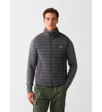 Colmar para hombre. 1268 Chaleco de pluma ligera con cordón de ajuste gris (46), Casual, Poliamida