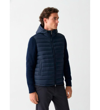 Colmar para hombre. 1112 Chaqueta con capucha y mangas de punto marino (46), Casual, Poliamida