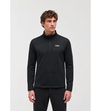 Colmar -5WU Forro polar elástico para esquí con media cremallera negro