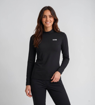 Colmar para mujer. 93000057-7LO Jersey de esquí térmico elástico negro (L), Casual, Deportivo, Poliamida, Nieve, Manga larga