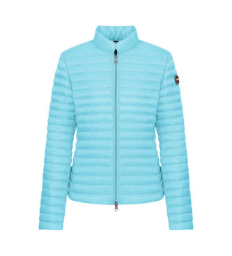 Colmarvoor vrouwen. 2223A-9VX Blauw gewatteerd colbert met gewatteerde kraag (48), Casual, Polyester