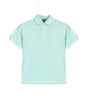 Colmar para mujer. 8745-4SH Polo monocolor azul (S), Casual, Algodón, Manga corta