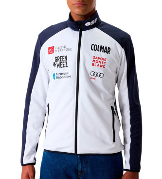Colmar para hombre. B1734 Sudadera de esquí de la selección francesa (L), Blanco, Casual, Deportivo, Multideporte, Poliéster, Manga larga