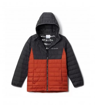 Columbia para niño. 1802901849 Chaqueta con capucha Powder Lite rojo (18Años= 168,5cm), Casual, Deportivo, Outdoor, Multideporte, Poliéster,