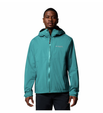 Columbiavoor mannen. 2071061364 Waterdichte jas Ampli-Dry III groen (XL), Casual, Sportief, Buiten, Nylon, Meerdere sporten, Lange mouwen