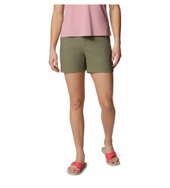Columbiavoor vrouwen. 2126061397 Korte broek Leslie Falls II groen (6 UK = 34), Sportief, Synthetisch, Buiten, Meerdere sporten