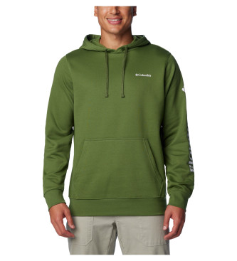 Columbia para hombre. 1957913385 Sudadera con capucha Trek verde (S), Casual, Algodón, Columbia outlet 2024.