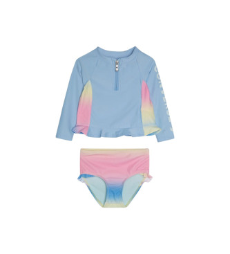 Converse para niña. 3CD420 Traje de baño en mezcla de algodón azul (6años= 110/116 cm), Beachwear, Manga larga, moda infantil