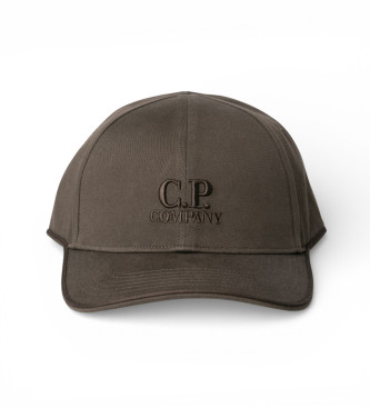 C.P. Company para hombre. 20CMAC048A006288A Gorra Gabardine verde. marrón (OSFA), Casual, Algodón