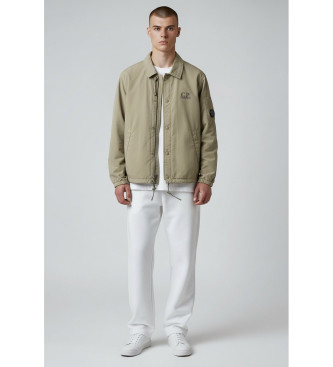 C.P. Company para hombre. 20CMOS007A005904D Camisa Chrome verde (M), Casual, Poliamida, Manga larga