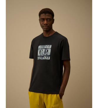 C.P. Company para hombre. 20CMTS141A110579W Camiseta Faded Logo marino (XL), Casual, Algodón, Manga corta