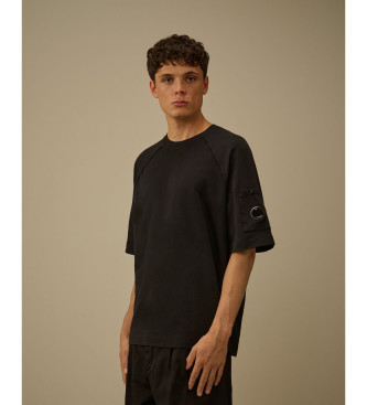 C.P. Company para hombre. 20CMSS034A002246G Camiseta Light negro (L), Casual, Algodón, Manga corta