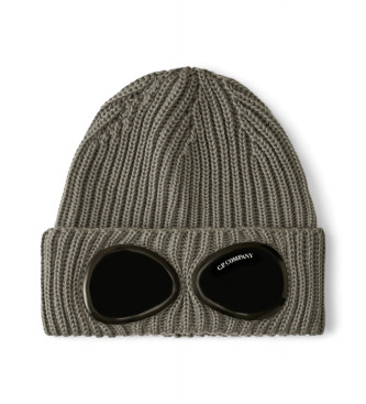 C.P. Company para hombre. 19CMAC742A005509A Gorro Extrafine Merino Goggle gris (OSFA), Casual, Lana