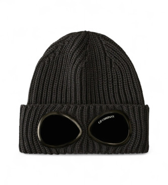 C.P. Company para hombre. 19CMAC742A005509A Gorro Extrafine Merino Goggle gris oscuro (OSFA), Casual, Lana