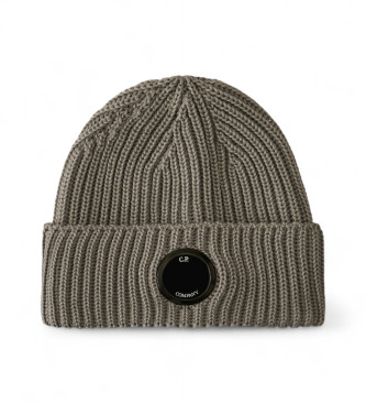 C.P. Company para hombre. 19CMAC739A005509A Gorro Extrafine Merino Lens gris (OSFA), Casual, Lana