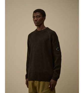 C.P. Company para hombre. 19CMKN023A005558G Jersey chenilla negro (XL), Casual, Algodón