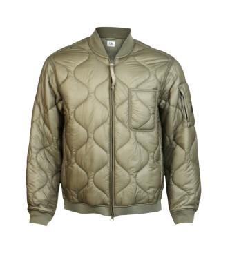 C.P. Company para homem. 19CMOW048A110158A Casaco acolchoado verde (L), Casual, Poliamida
