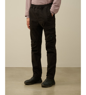 C.P. Companyvoor mannen. 17CMPA180A005529G Ergonomische Lens cargo broek zwart (54), Casual, Katoen