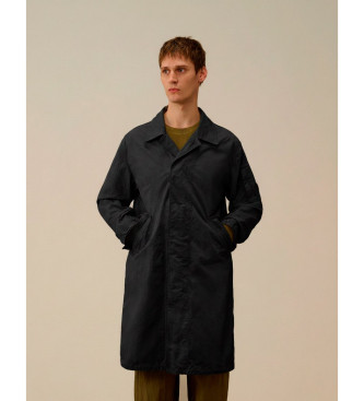 C.P. Company para hombre. 20CMOW069A110305G Parka Twill Fishtail negro (XL), Casual, Poliamida