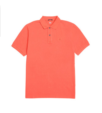 C.P. Company para hombre. 18CMPL180A110300R Polo de manga corta coral (S), Casual, Naranja, Algodón