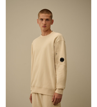 C.P. Company para hombre. 19CMSS713A005086W Sudadera Diagonal Raised beige (XXL), Casual, Algodón