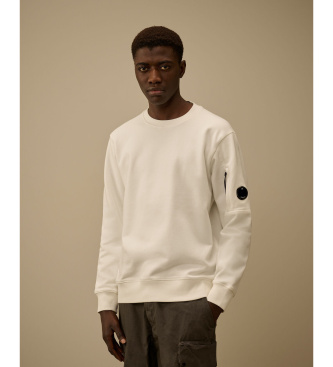 C P Company Sudadera Diagonal Raiser Lens blanco roto