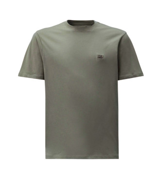 C.P. Company para hombre. 19CMTS132A006374G Camiseta 30/1 logotipo verde (XXL), Casual, Algodón, Manga corta