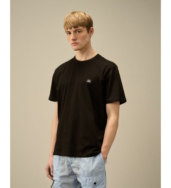 C.P. Company Para Hombre. 19CMTS132A006374G Camiseta 30/1 Logotipo Negro (L), Casual, AlgodóN, Manga Corta-image