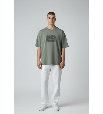 C.P. Company para hombre. 20CMTS723A005100W Camiseta Short Sleeve verde (M), Casual, Algodón, Manga corta