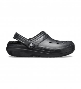 Crocs. Zuecos Classic Lined Clog negro Crocs