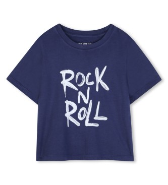 Zadig & Voltaire para niña. X60531 Camiseta M.C. azul (16años= 176cm), Casual, Algodón, Manga corta, moda infantil