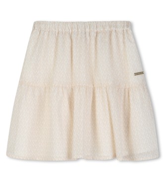 Michael Kors para niña. R30562 Falda volantes beige (12años= 150cm), Casual, Poliéster, moda infantil